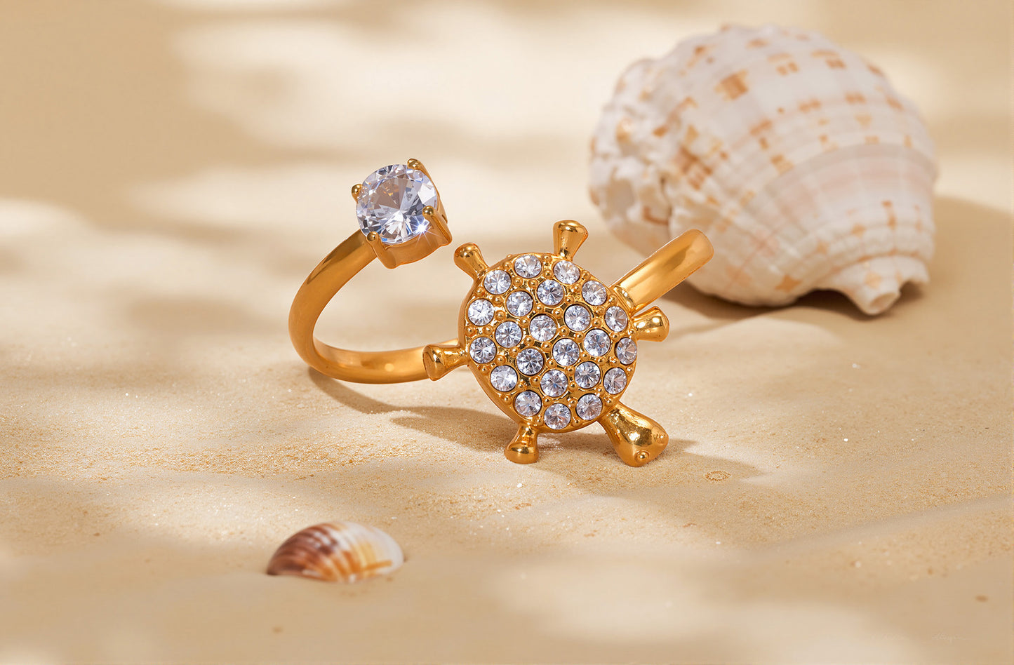 Planderful Everyday Genie Elegant Stainless Zircon Ring 7