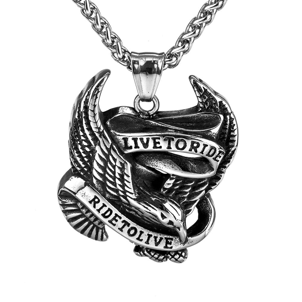European and American Jewelry Stainless Steel Men's Pendant Necklace