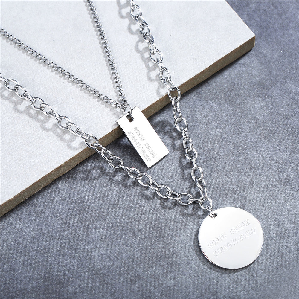 Titanium Steel Necklace Planderful Unisex Elegant Chain