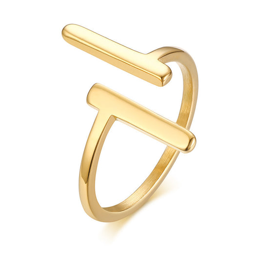 Small And Simple Stainless Steel Ring Gold Women's Ring