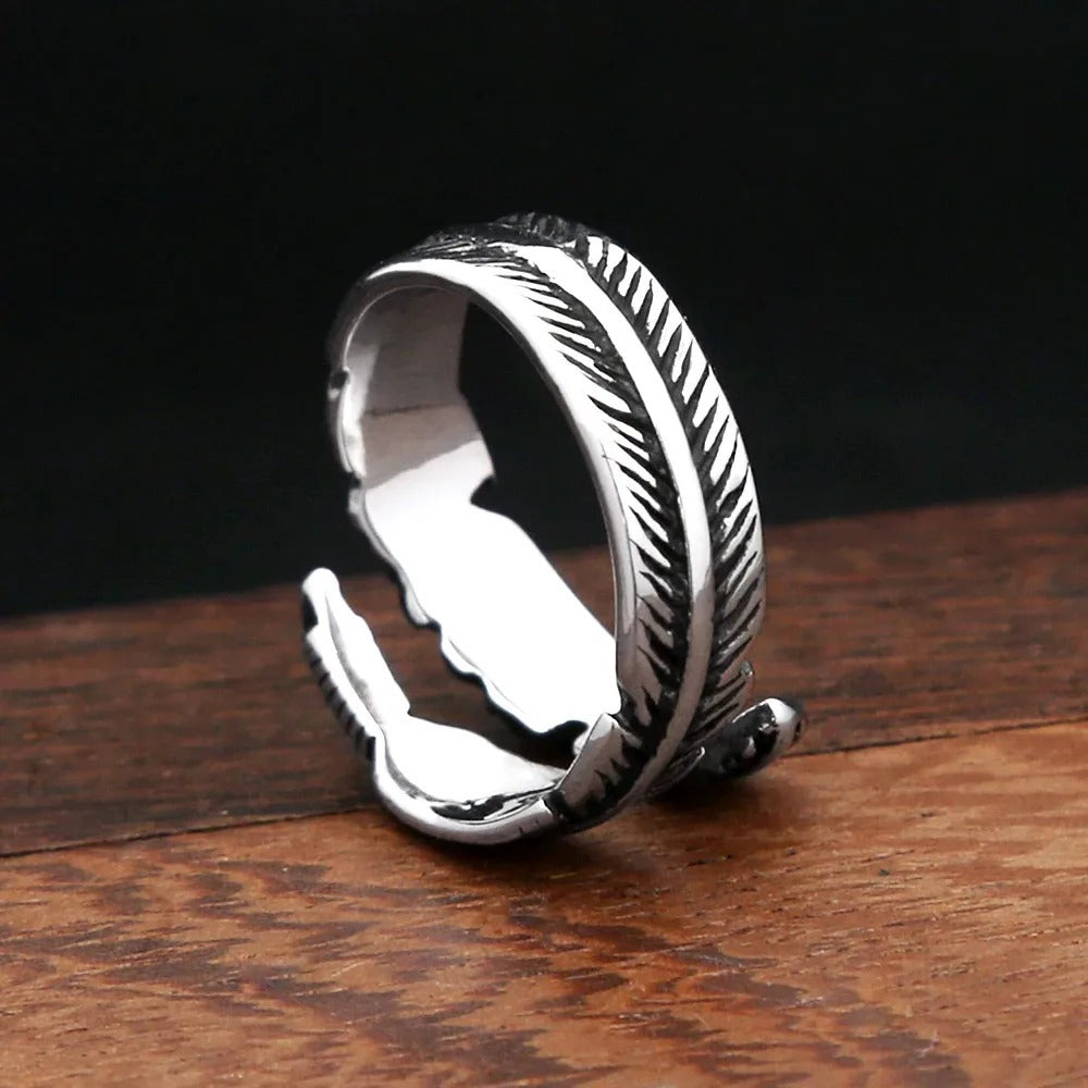 Vintage Viking Stainless Steel Men's Ring
