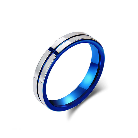 Planderful Titanium Steel Cross Ring Unisex Jewelry Premium Everyday Genie Collection