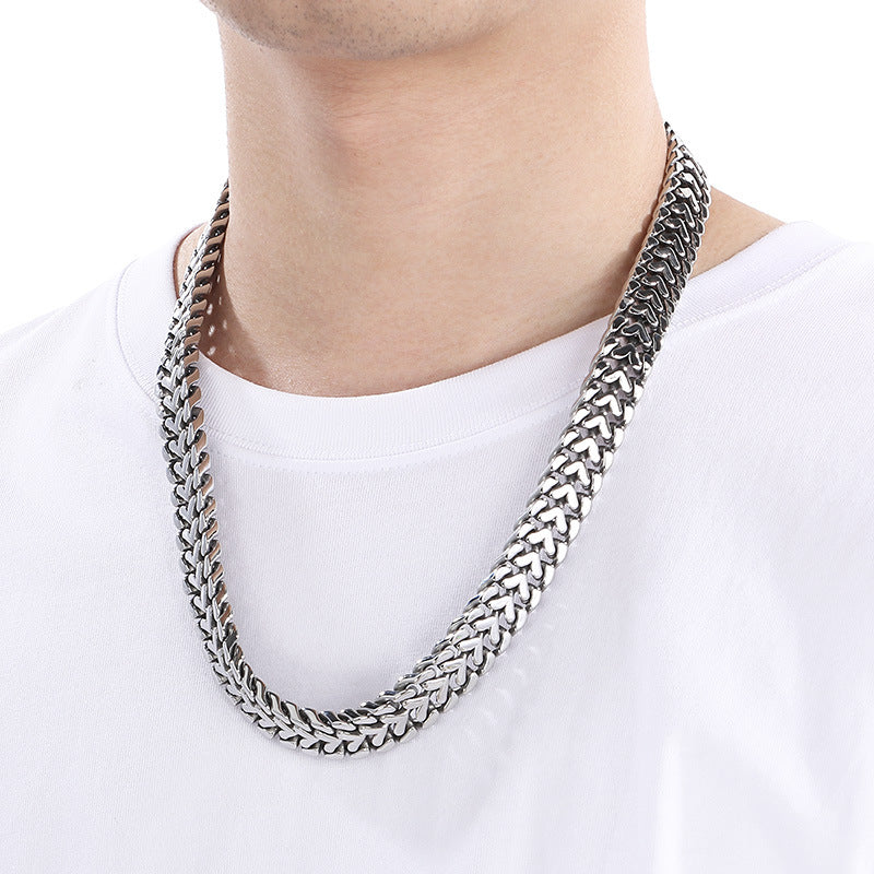 Fashion Heart Shaped Mens Bracelet Stainless Steel Jewelry