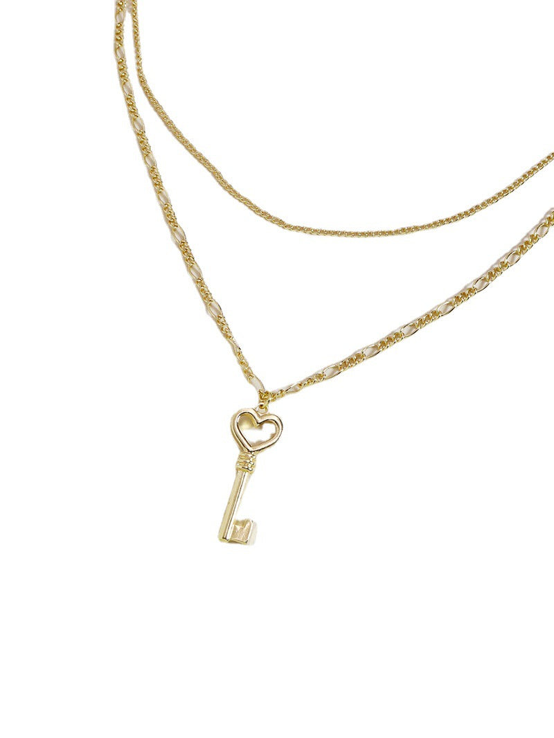 Vacation Vibes Double Layer Key Necklace