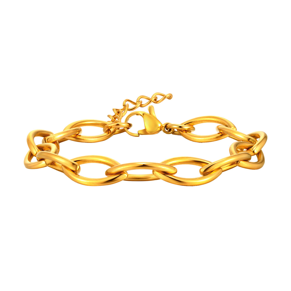 Geometric Stainless Steel Bracelet for Women
