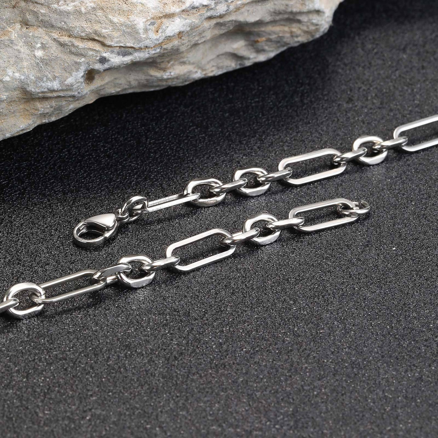 Planderful Mens Stainless Steel Bracelet Handmade For Men