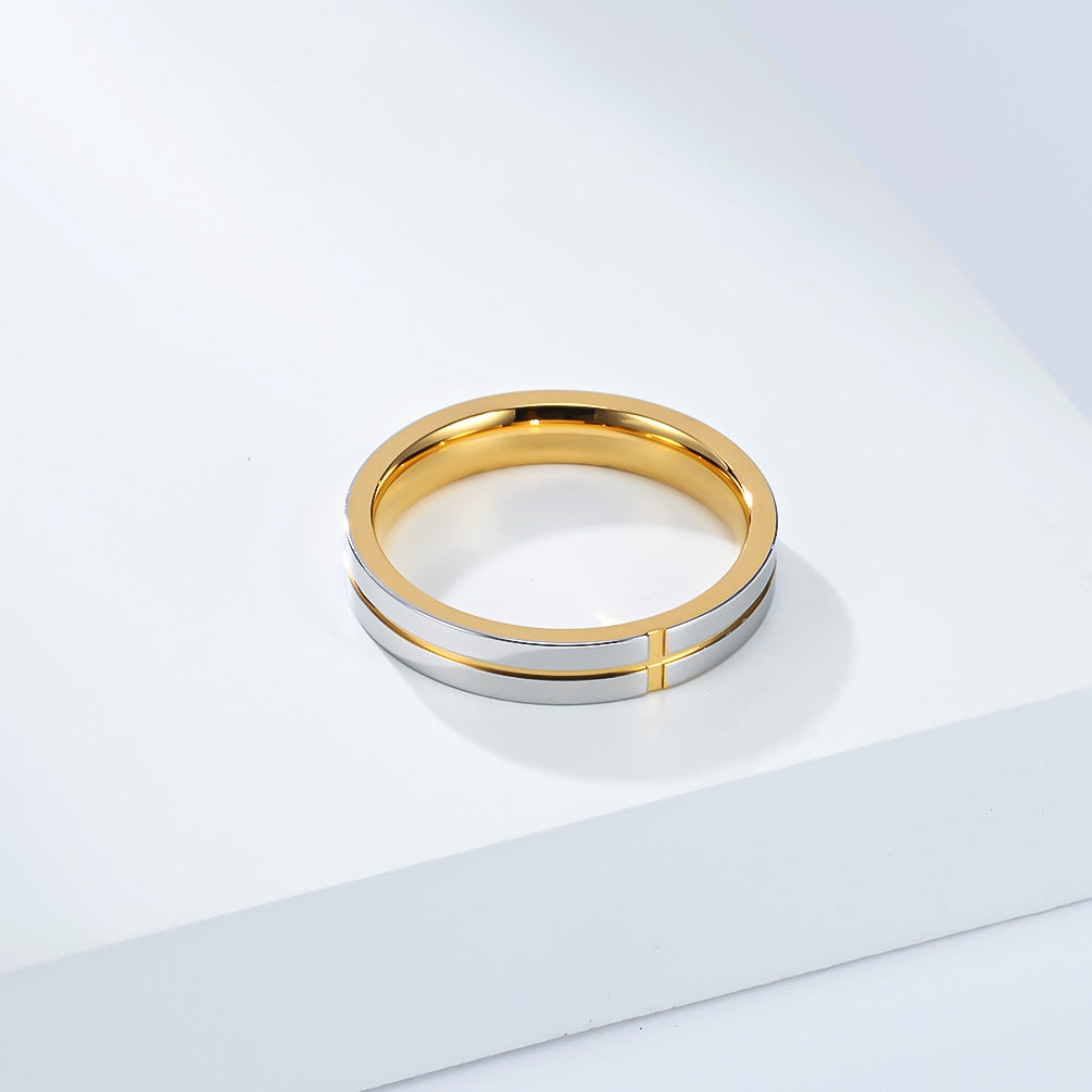 Stainless Steel Ring Unisex Geometric Chic Style By Planderful Everyday Genie Collection