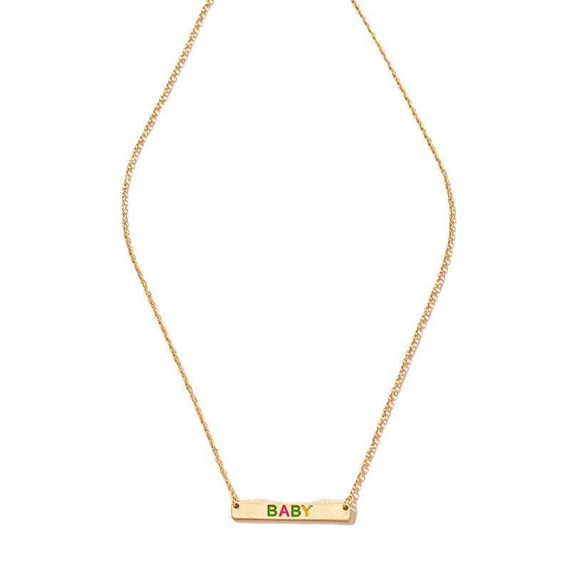 Stylish Letter Necklace with Niche Design for Trendy Women