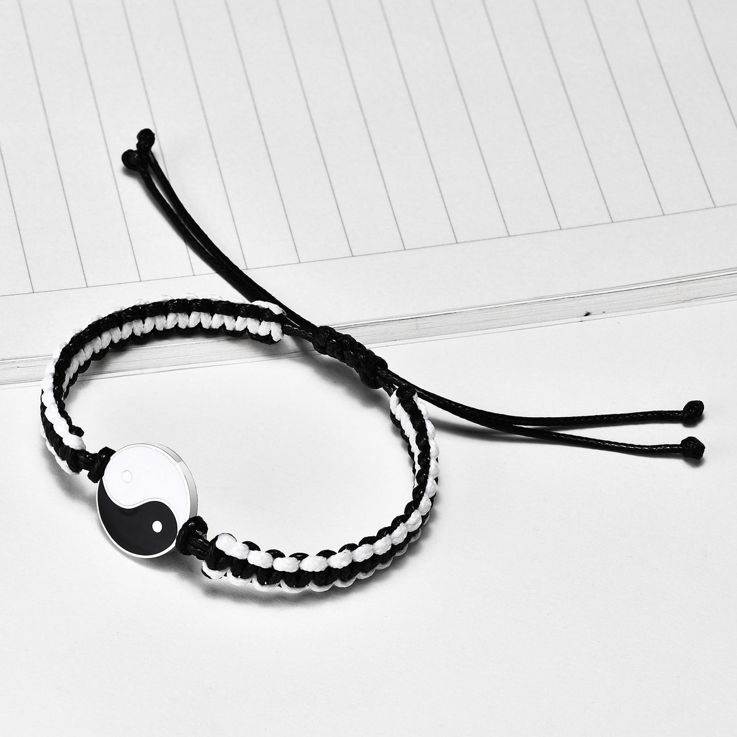 Stainless Steel Yin And Yang Woven Bracelet For Men And Women