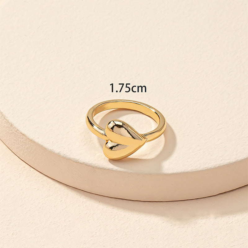 Charming Heart-shaped Love Ring from South Korea: A Delightful Choice for All Occasions