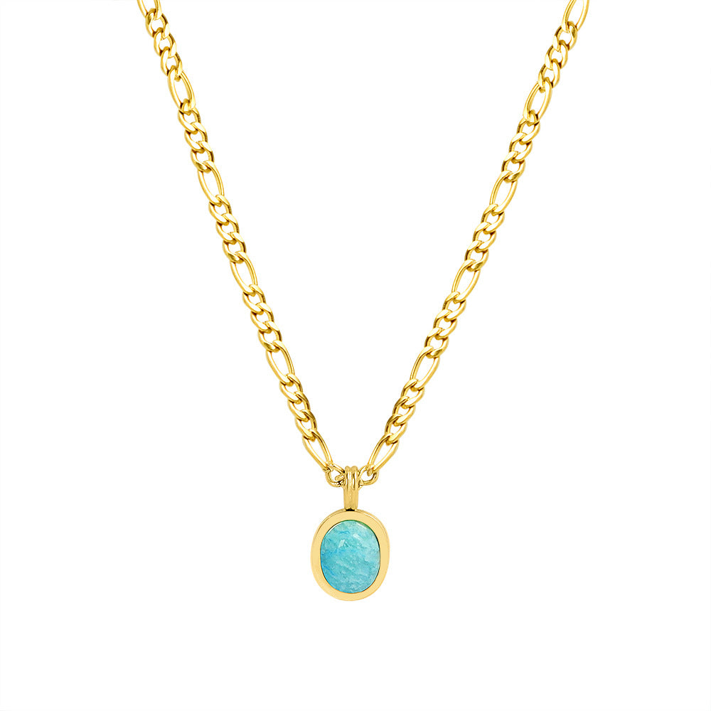 Natural Tianhe Stone Pendant Necklace with Bohemian Charm - Elegant Fashion Jewelry for Women