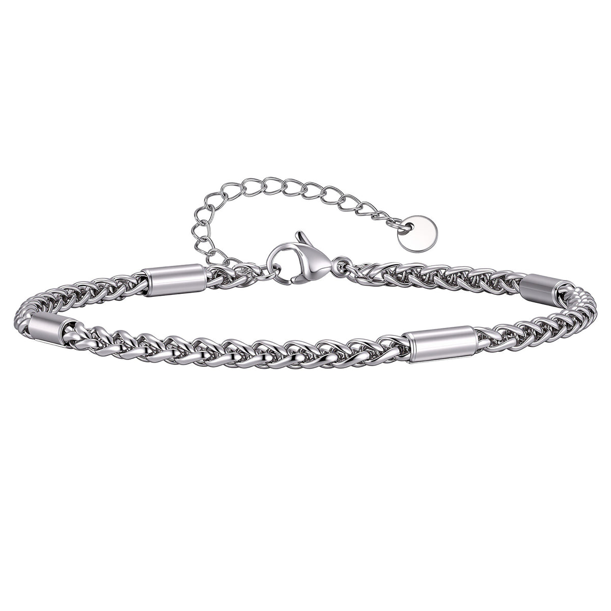 Flower Stainless Steel Anklet for Men