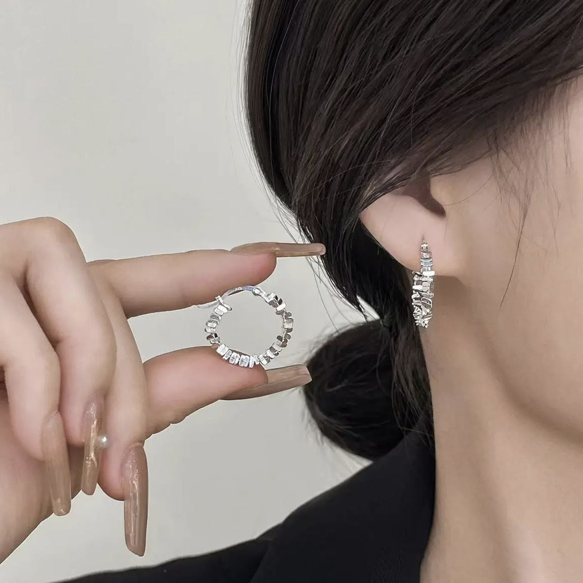 Korean Version 925 Sterling Silver Women's Earrings