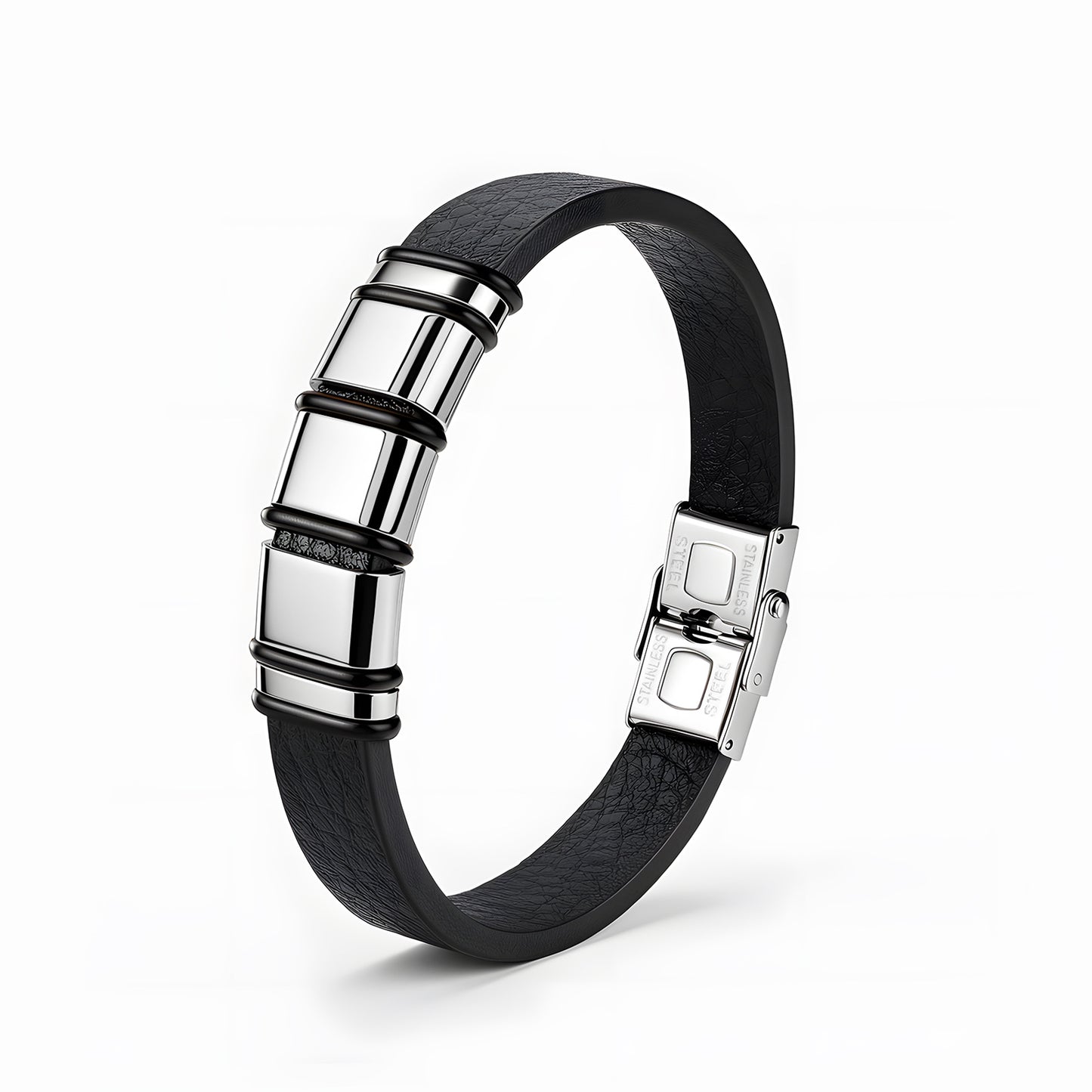 Mens Stainless Steel Bracelet Everyday Genie By Planderful Unisex Versatile Modern Jewelry For Business Professionals