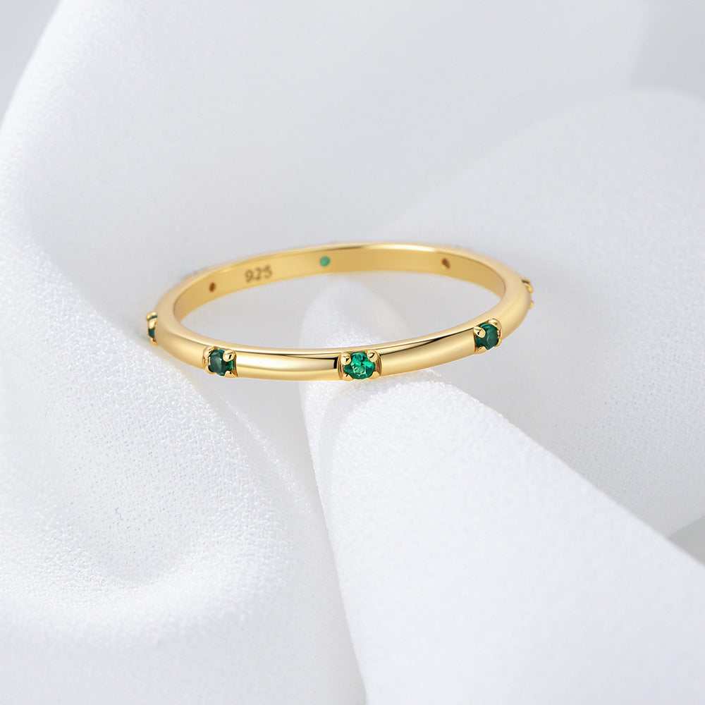 S925 Sterling Silver Zircon Ring Style Zircon Ring
