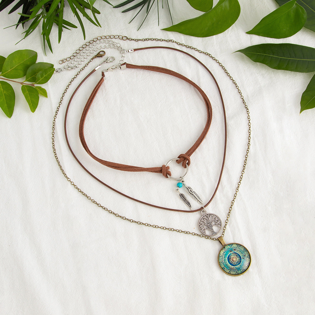 Planderful Vienna Verve Necklace – National Retro Multi-Layer Design