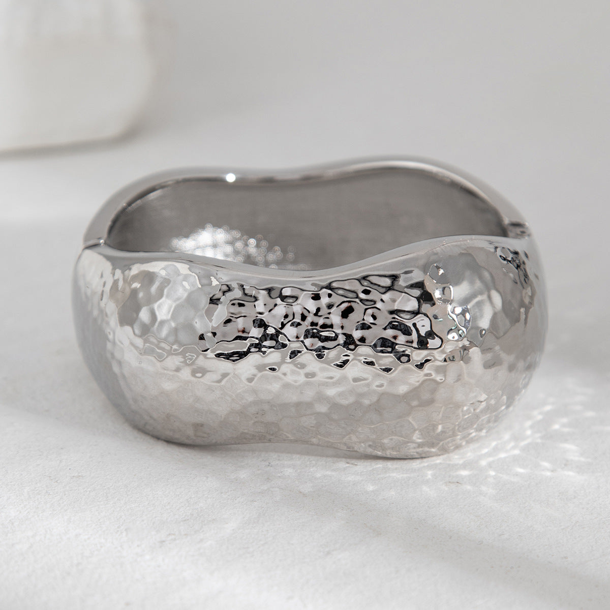 Bracelet Liquid Metal Smooth Spring Bracelet Geometric Wind Texture Wide Bracelet