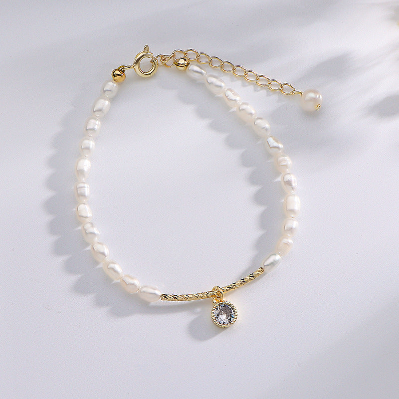 Luxurious Baroque Pearl Bracelet for Women by Planderful Collection