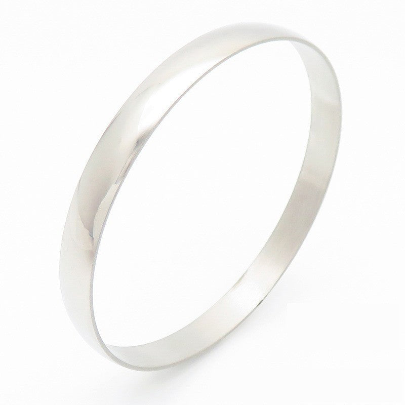 Stacking – Smooth Stainless Steel Women's Diy Bracelet