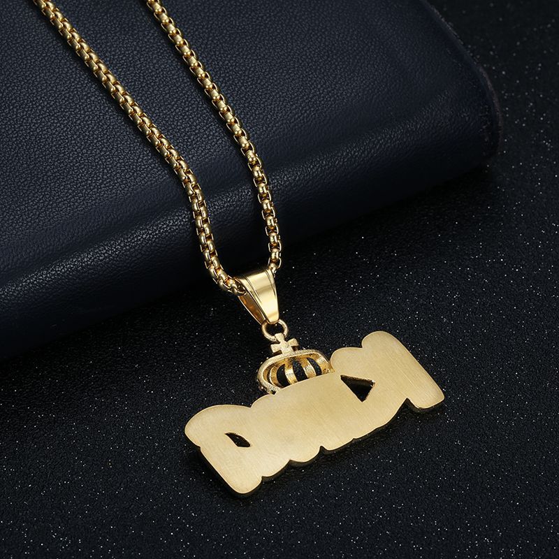 Zircon Necklace – Statement Crown Pendant