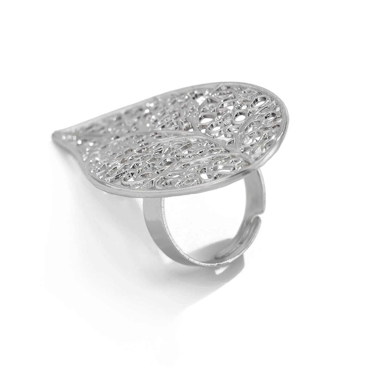 Planderful Vienna Verve Sunflower Ring – Adjustable Alloy Design with Imitation Pearl