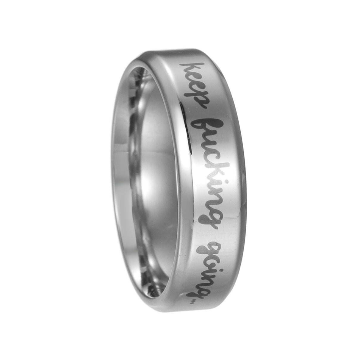 Planderful Titanium Steel Ring Unisex Everyday Genie Durable Smooth Fashion Band For Men Women