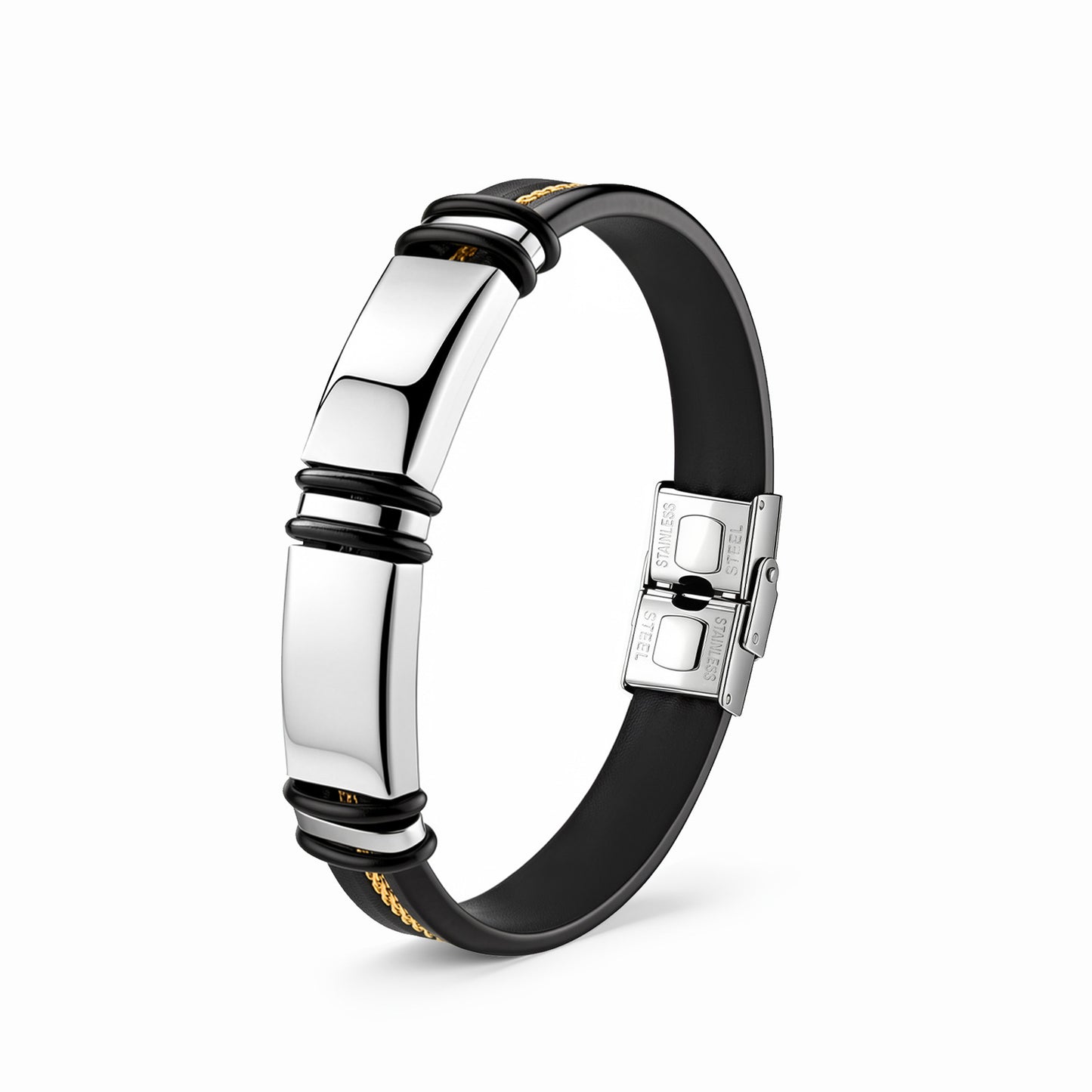 Planderful Stainless Steel Unisex Couple Bracelet Protection Statement Jewelry For Him And Her