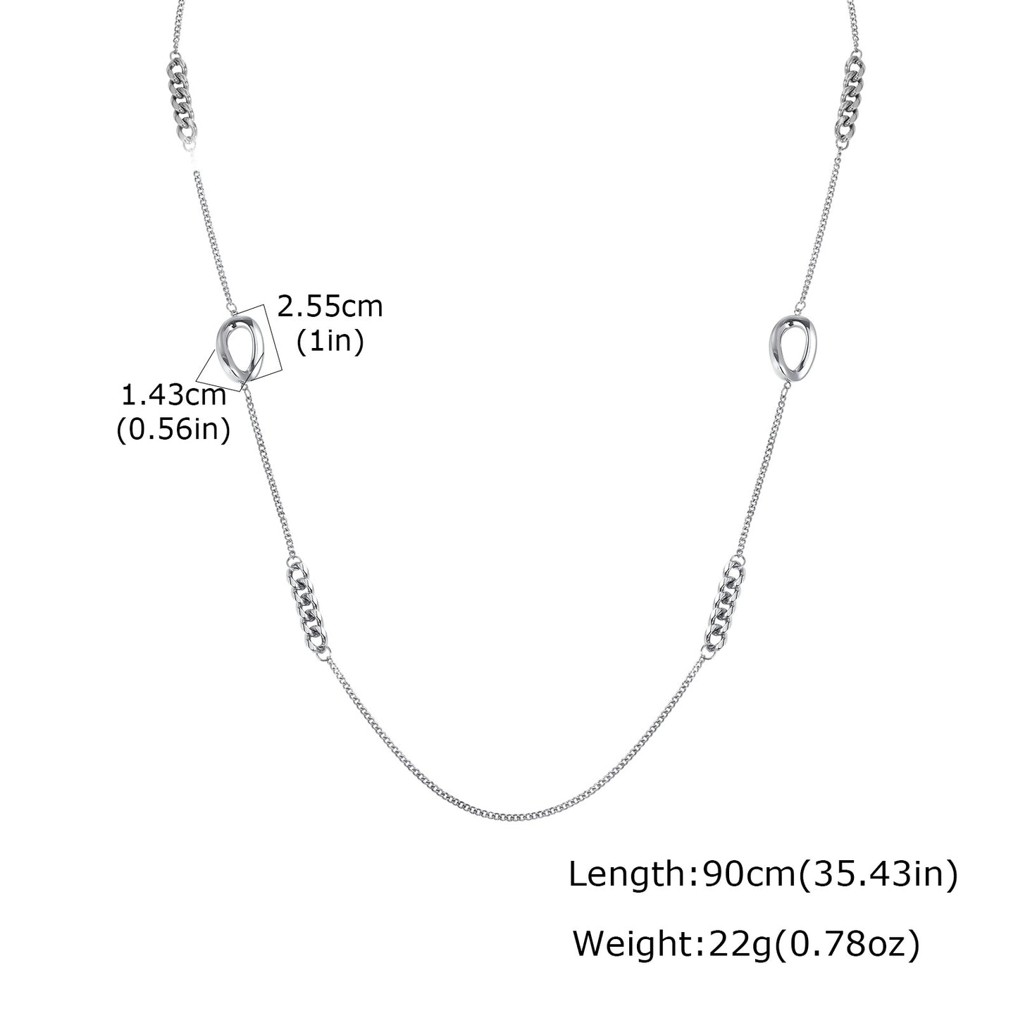 Stainless Steel Women's Style Imitation Pearl Heart Shape Stackable Necklace Gold