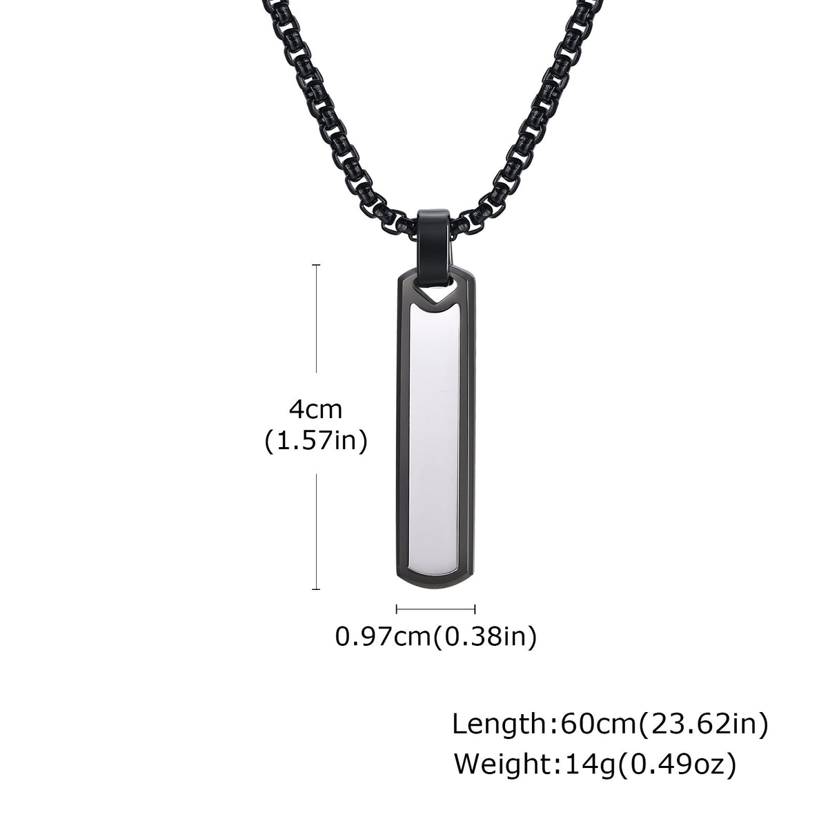 Black Stainless Steel Necklace