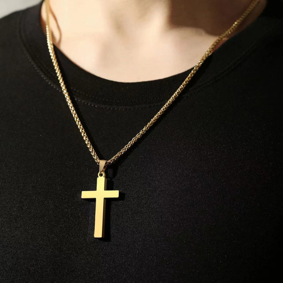 Personalized Cross Necklace By Planderful Everyday Genie Titanium Steel Pendant For Hip Hop Fans