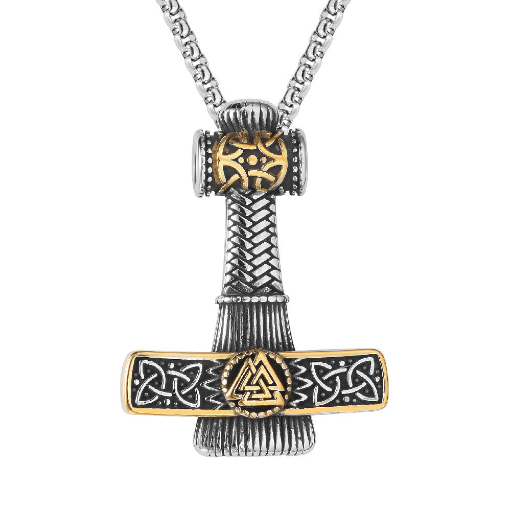 Viking Quake Titanium Pendant For Men And Unisex Protective Shield By Planderful Everyday Genie