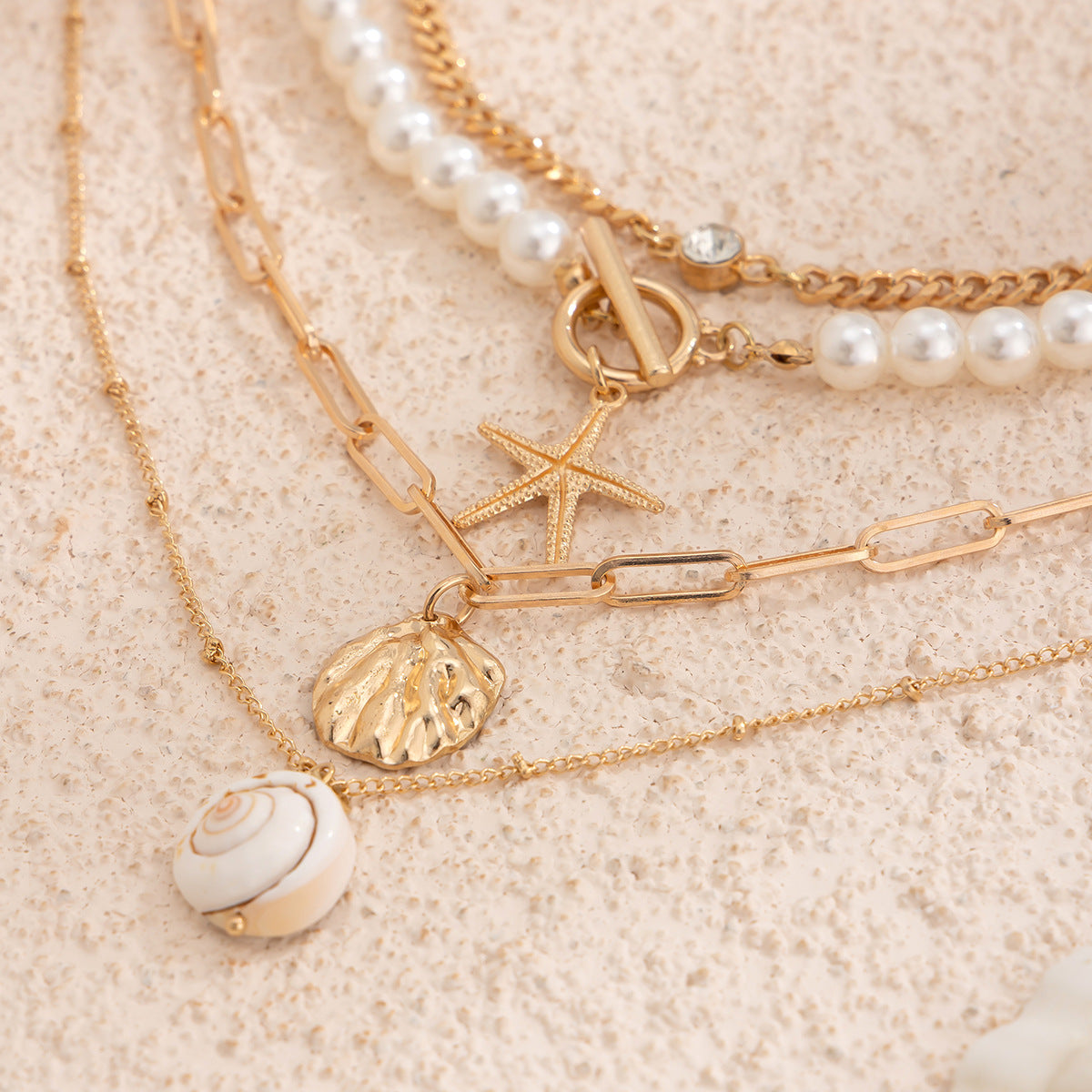 Planderful Vienna Verve Necklace – Coastal Inspired Multi-Layer Design