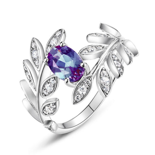 Planderful Jewelry Alexandrite Ring In Sterling Silver