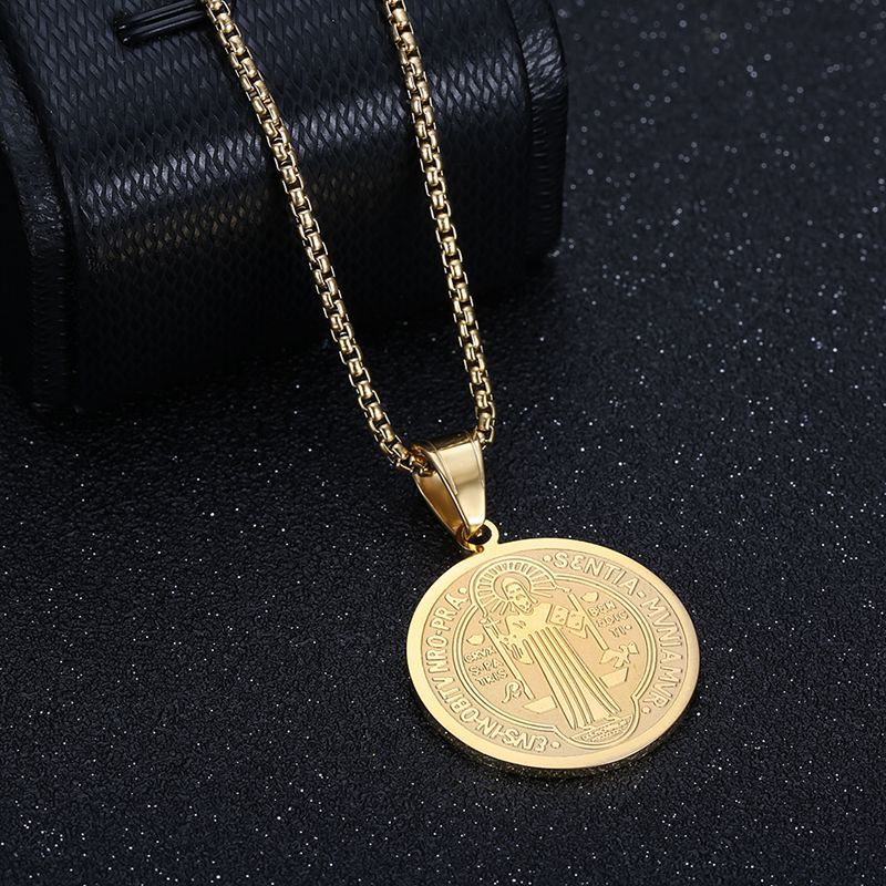 Stainless Steel Necklace – Elegant Benedict Pendant