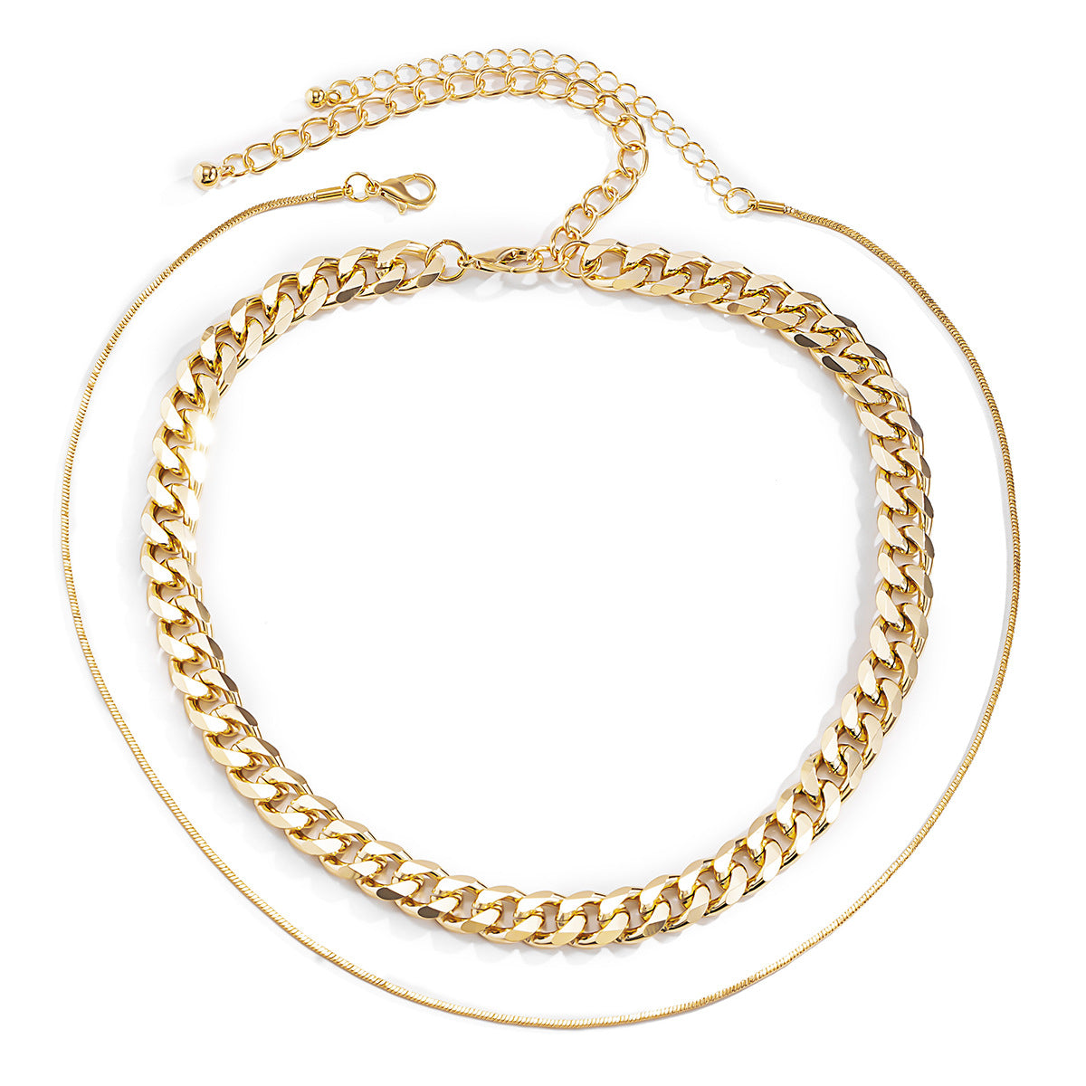 Planderful Vienna Verve Layered Personalized Cross Necklace For Women With Hollow Cross And Mix Match Fine Snake Chain