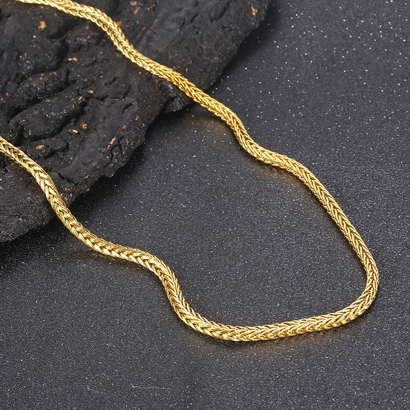 Autumn Product, Korean Version Of Street Shot Positive And Negative Keel Necklace