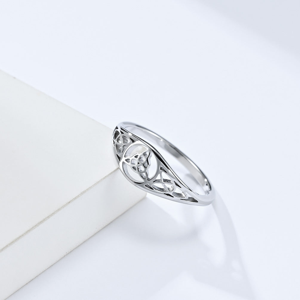 Amazon Jewelry Source Viking Triangle Knot Hollow Ring for Men