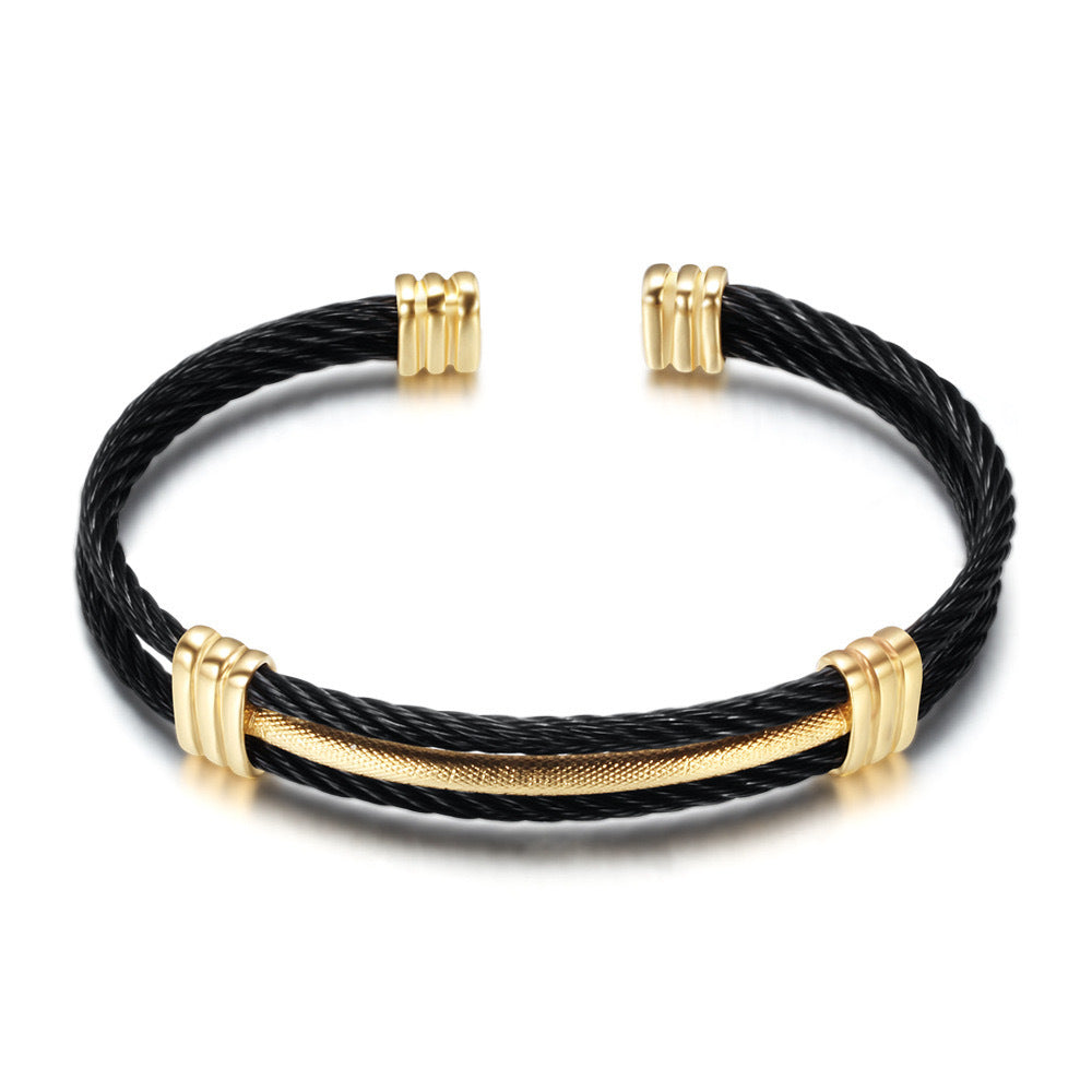 Planderful Everyday Genie Stainless Steel Woven Bracelet Unisex Hip Hop Punk Premium Style