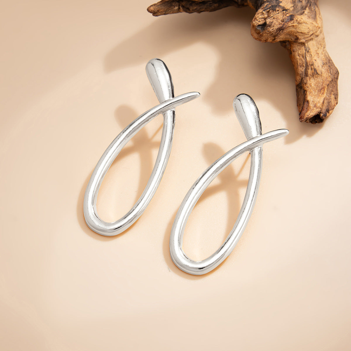 Snake Shaped Exaggerated Long Twist Earrings Planderful Vienna Verve For Women Hollow Geometric Statement