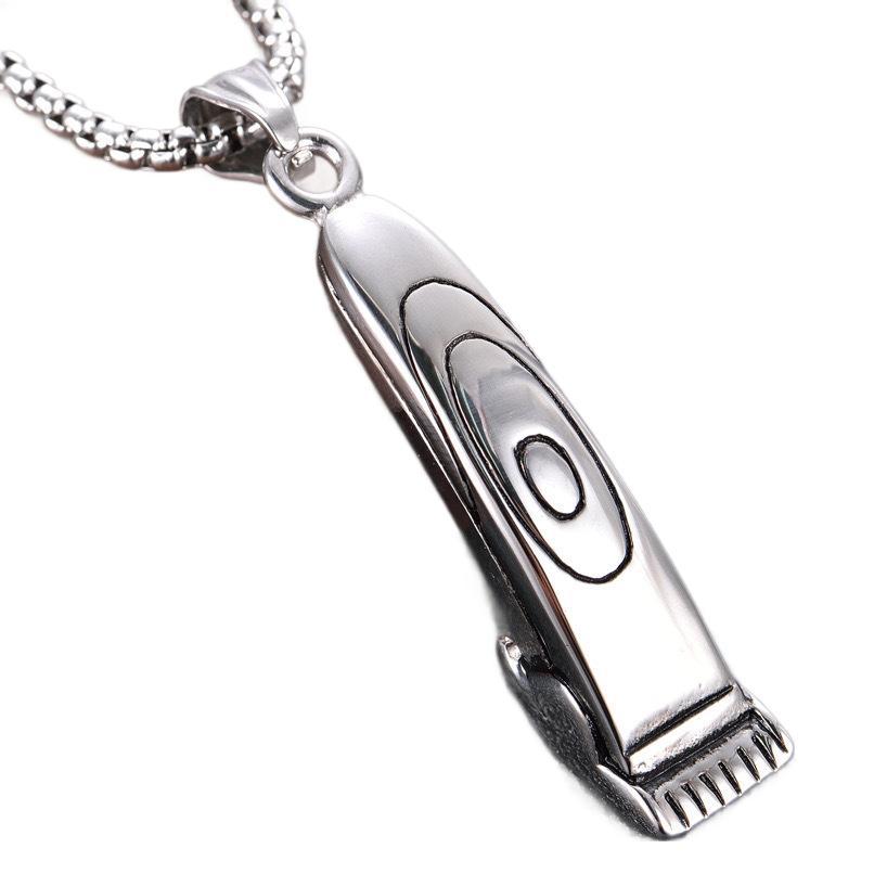 1. Planderful Mens Razor Pendant Necklace in Stainless Steel Premium Gift for Him Elegant Everyday Genie Accessory