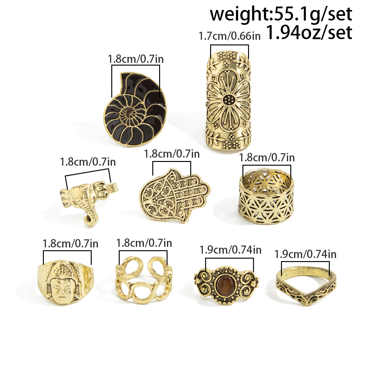 Medieval Ring With Retro Geometric Design For Bold Statement Fashion Lovers By Planderful Vienna Verve