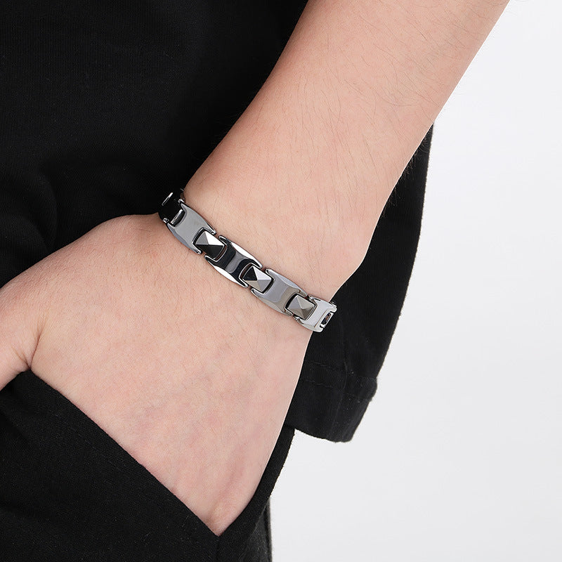 Planderful Magnet Stone Adjustable Couple Bracelet For Men