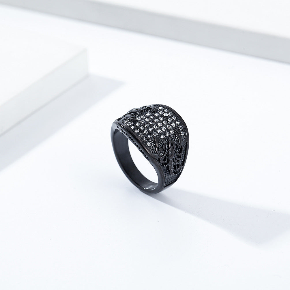 Steel Ring Statement Nordic Minimalist Everyday Genie Collection Mens Fashion Accessory For Daily Wear Planderful