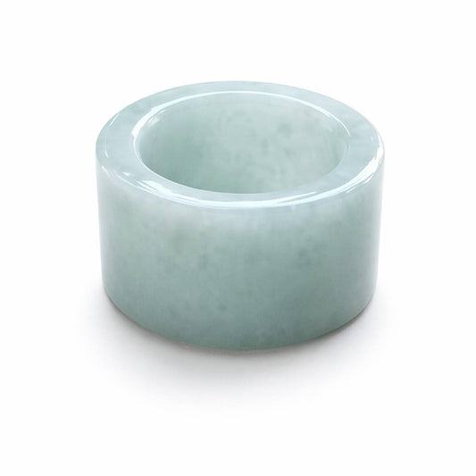 Jadeite Straight-Edge Band Ring