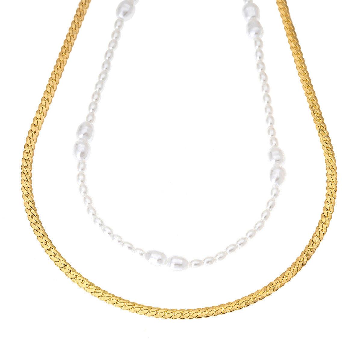 Planderful Vienna Verve Necklace Set – Exquisite Imitation Pearl Design