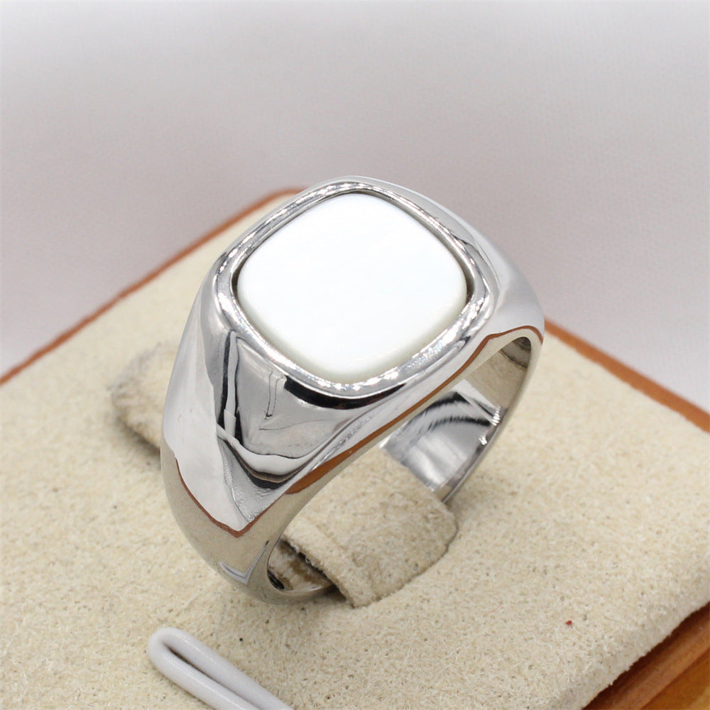 Planderful Titanium Steel Ring For Men Unisex Protection Statement Stylish Everyday Genie Collection