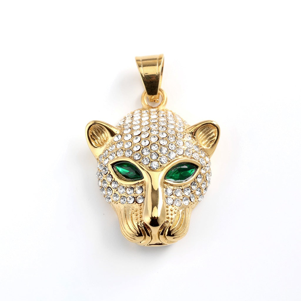 Clothing Inlaid Stainless Steel Pendant Necklace