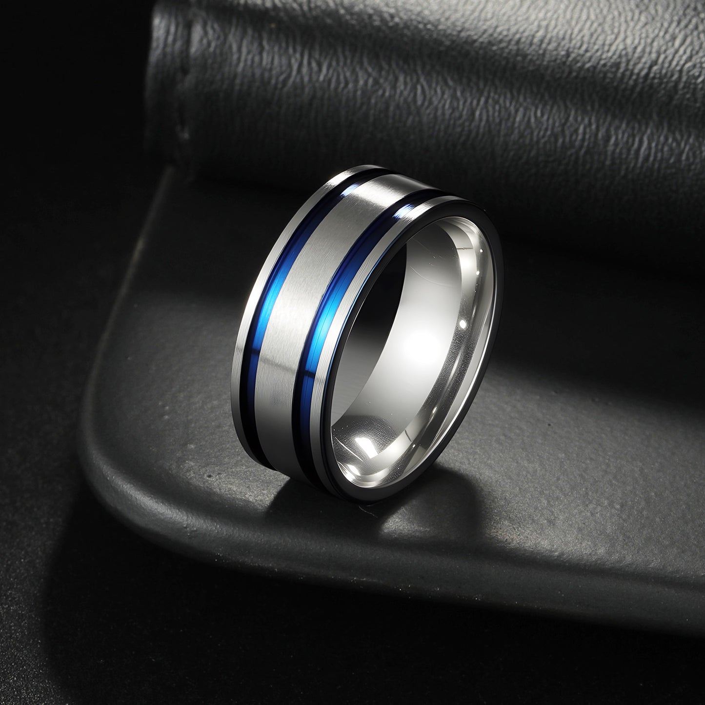 Stainless Steel 8mm Matte Ring For Men Unisex Everyday Genie By Planderful Collection Durable Protection