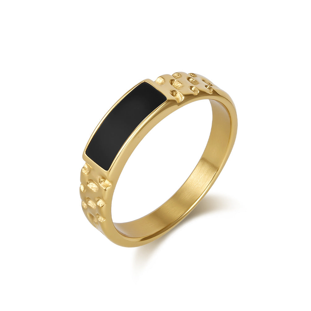 Planderful Everyday Genie Niche Ring Mens Luxury Steel Band Exquisite Cold Style Gender Free Jewelry