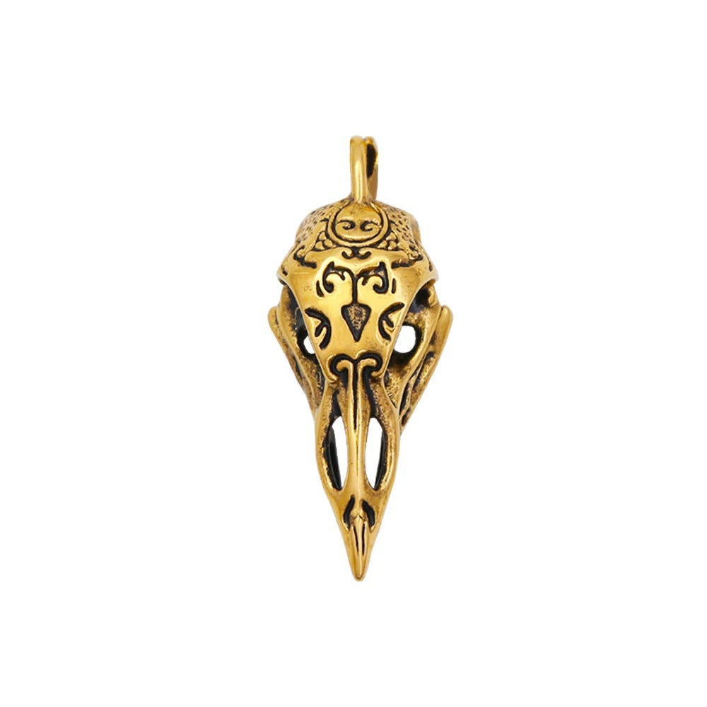 Punk Skull Viking Stainless Steel Pendant Necklace